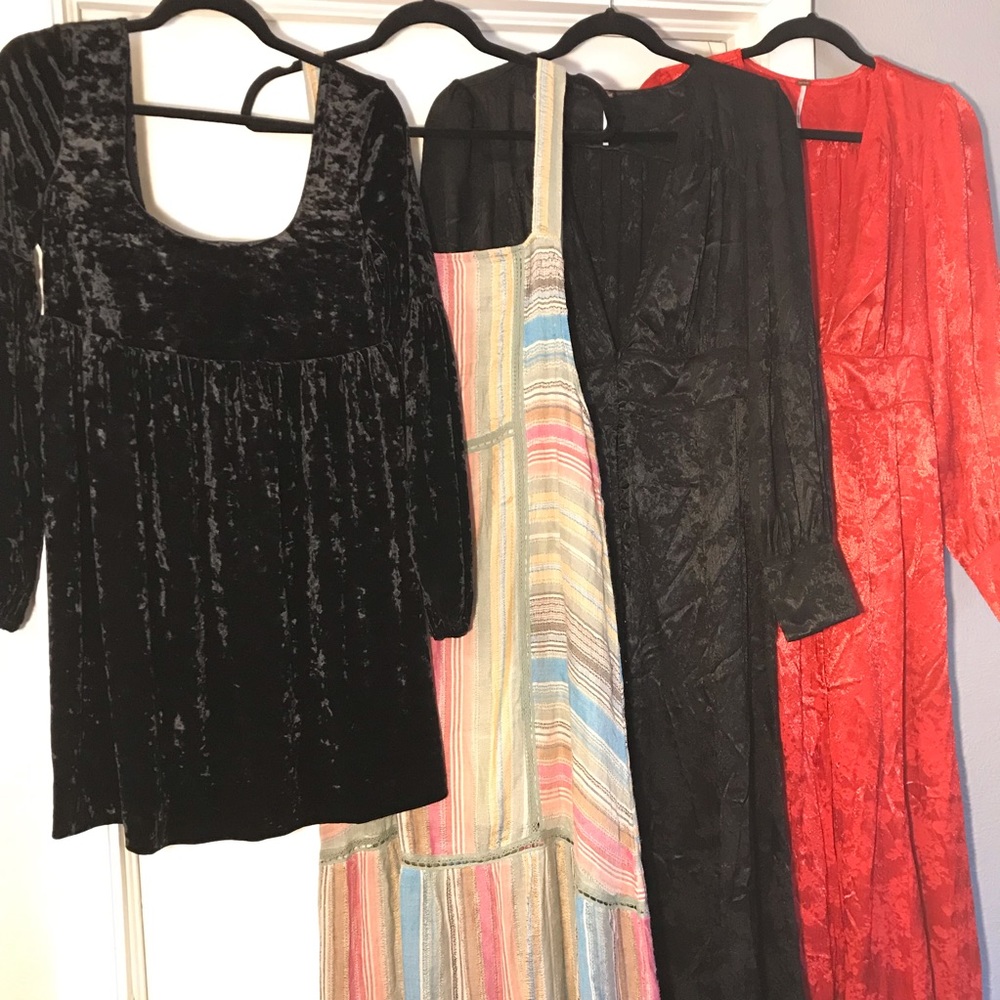 Free People Lot of M dresses long sleeve maxi